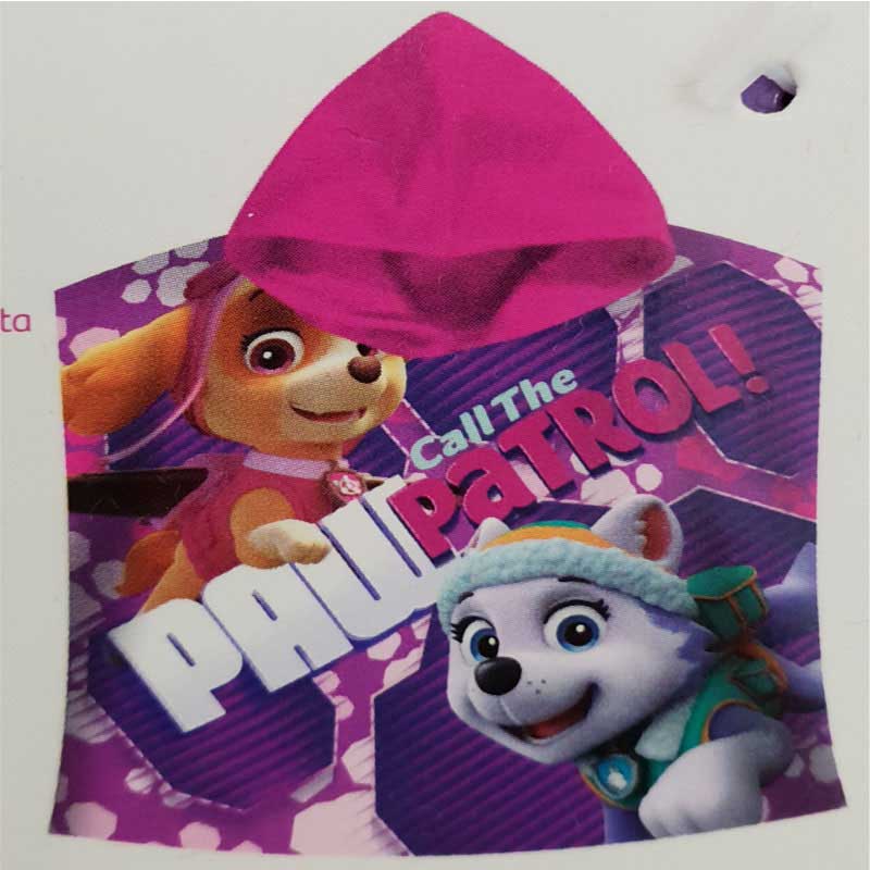 Albornoz Poncho Patrulla Canina Rosa