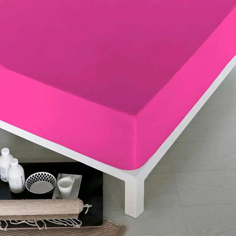 Sábana Bajera Ajustable Fucsia Naturals