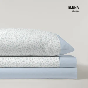 Juego de Sábanas Elena Azul Catotex