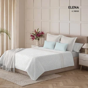 Juego de Sábanas Elena Beige Catotex