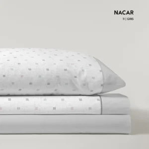 Juego de Sábanas Nacar Gris Catotex