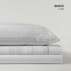 Juego de Sábanas Quiles Gris Catotex