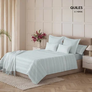 Juego de Sábanas Quiles Verde Catotex
