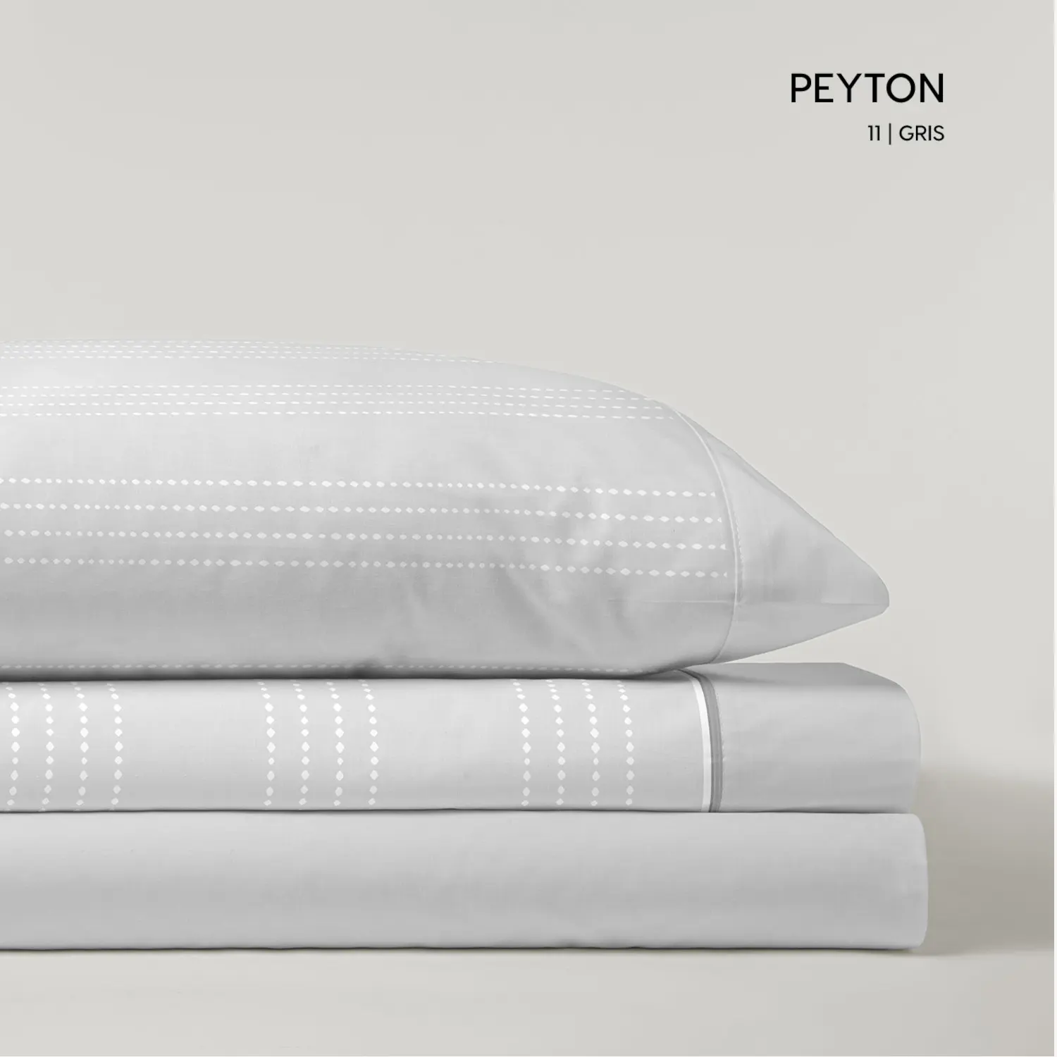 Juego de Sábanas Franela Peyton Gris Catotex