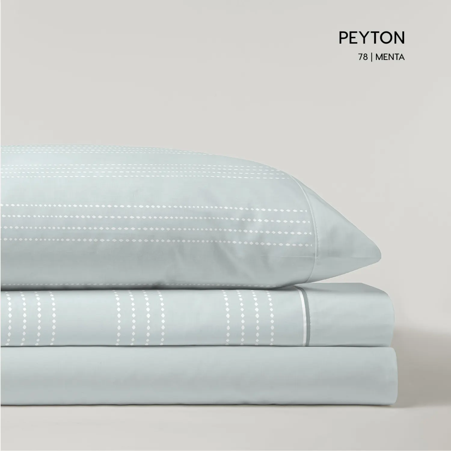 Juego de Sábanas Franela Peyton Menta Catotex