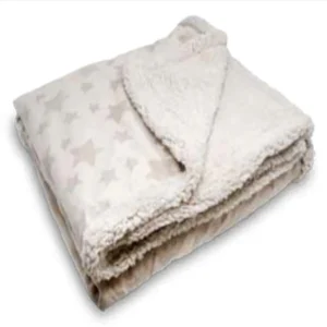 Manta Plaid Borreguillo Starnit Taupe Stilia