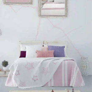 Colcha Bouti Reversible Summer Rosa Manterol