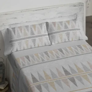 Juego de Sábanas 124 Gris Burrito Blanco