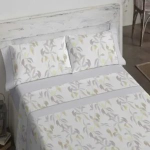Juego de Sábanas 609 Gris Burrito Blanco