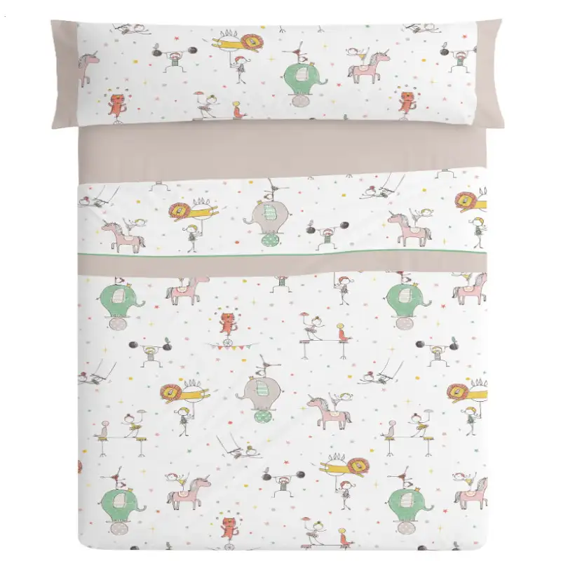 Juego de Sábanas Infantil 176 Burrito Blanco