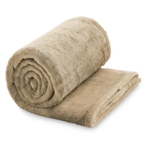 Manta Plaid Madoa Beige Manterol
