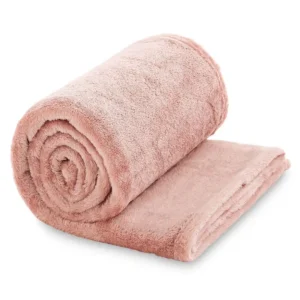 Manta Plaid Madoa Rosa Manterol