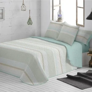 Colcha Bouti 618 menta Burrito Blanco