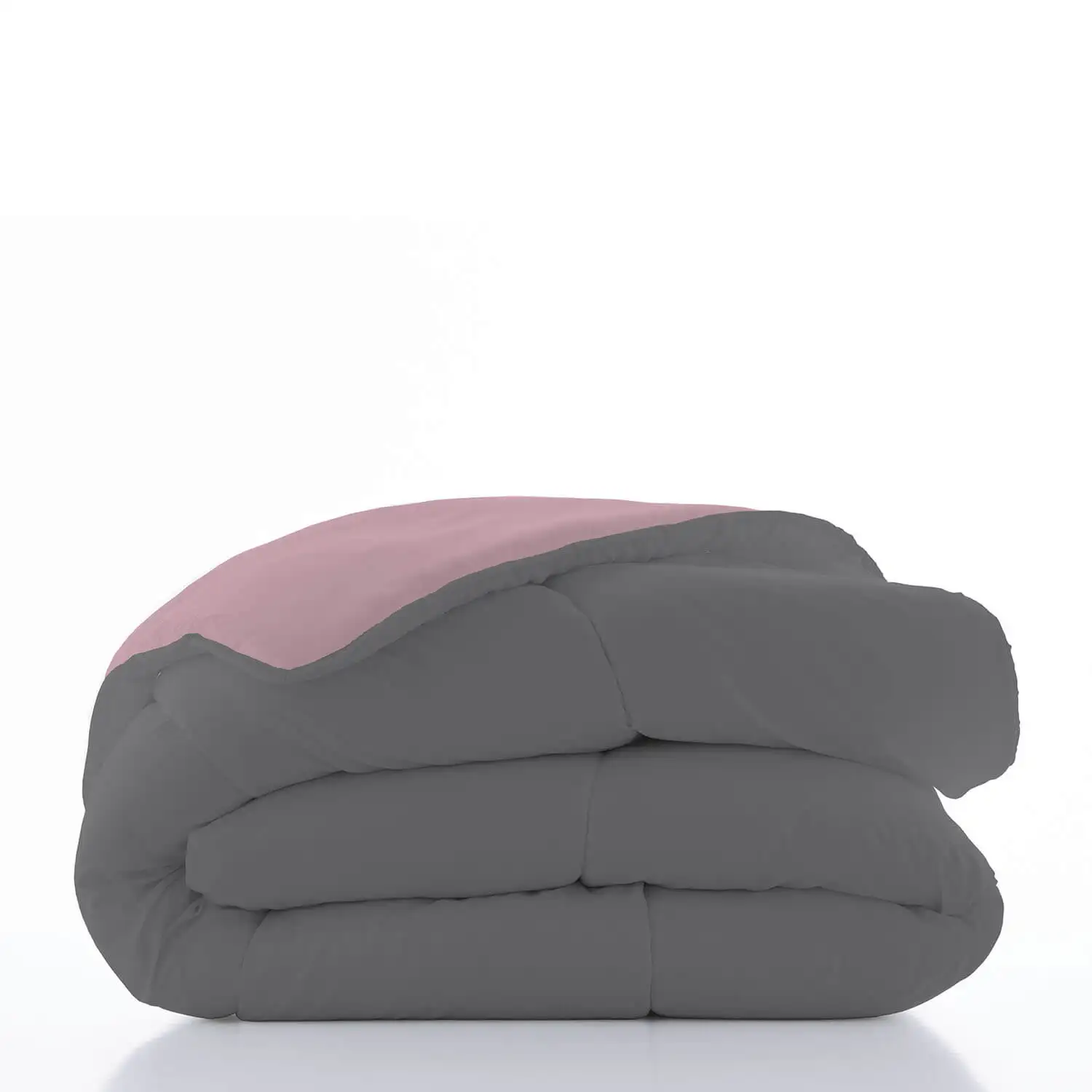 Edredó Bicolor Rosa Vell - Gris Naturals