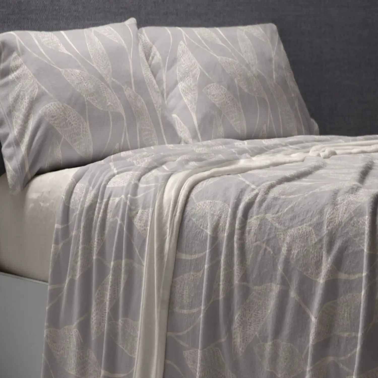 Joc de Llençol Nacarina 027 Gris Burrito Blanco